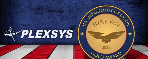 PLEXSYS Receives 2022 Hire Vets Medallion Award from The U.S. Department of Labor