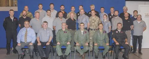 Royal Aeronautical Society 2016 Bronze Team Award Conferred to the Air Battlespace Training Centre, RAF Waddington